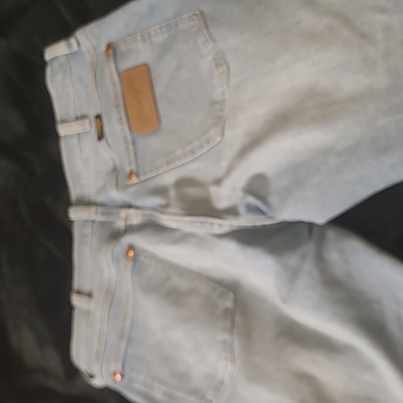 WAS   $100   Wrangler Icons 5 Pocket Jeans  W 29 L 30 Light Blue. - Picture 11 of 14